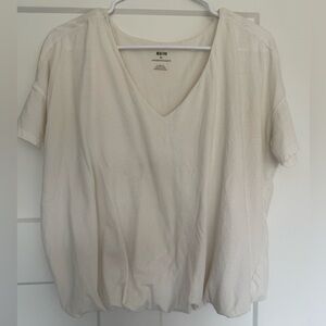 Maeve Cream Short Sleeve Tee